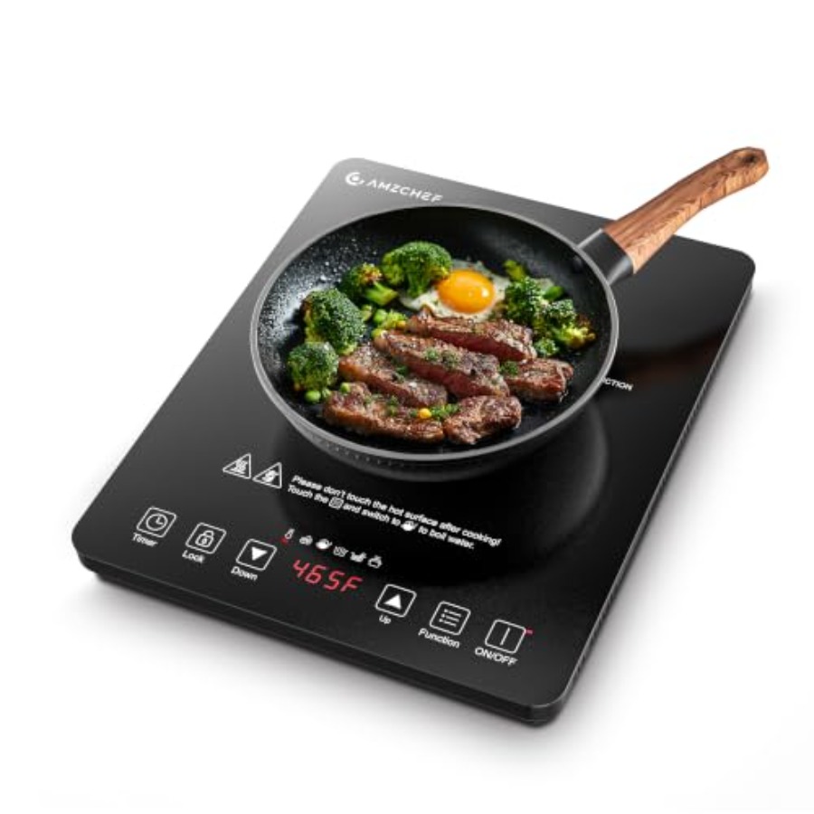 Induction Cooktop Portable - Portable induction cooktop for kitchen use,