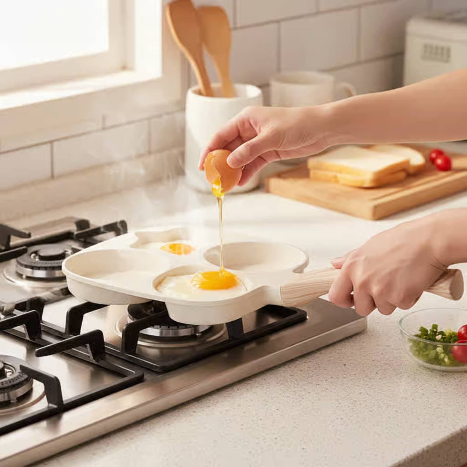 Non-Stick Breakfast Pan Long-L - đánh giá và giá Induction Cooker