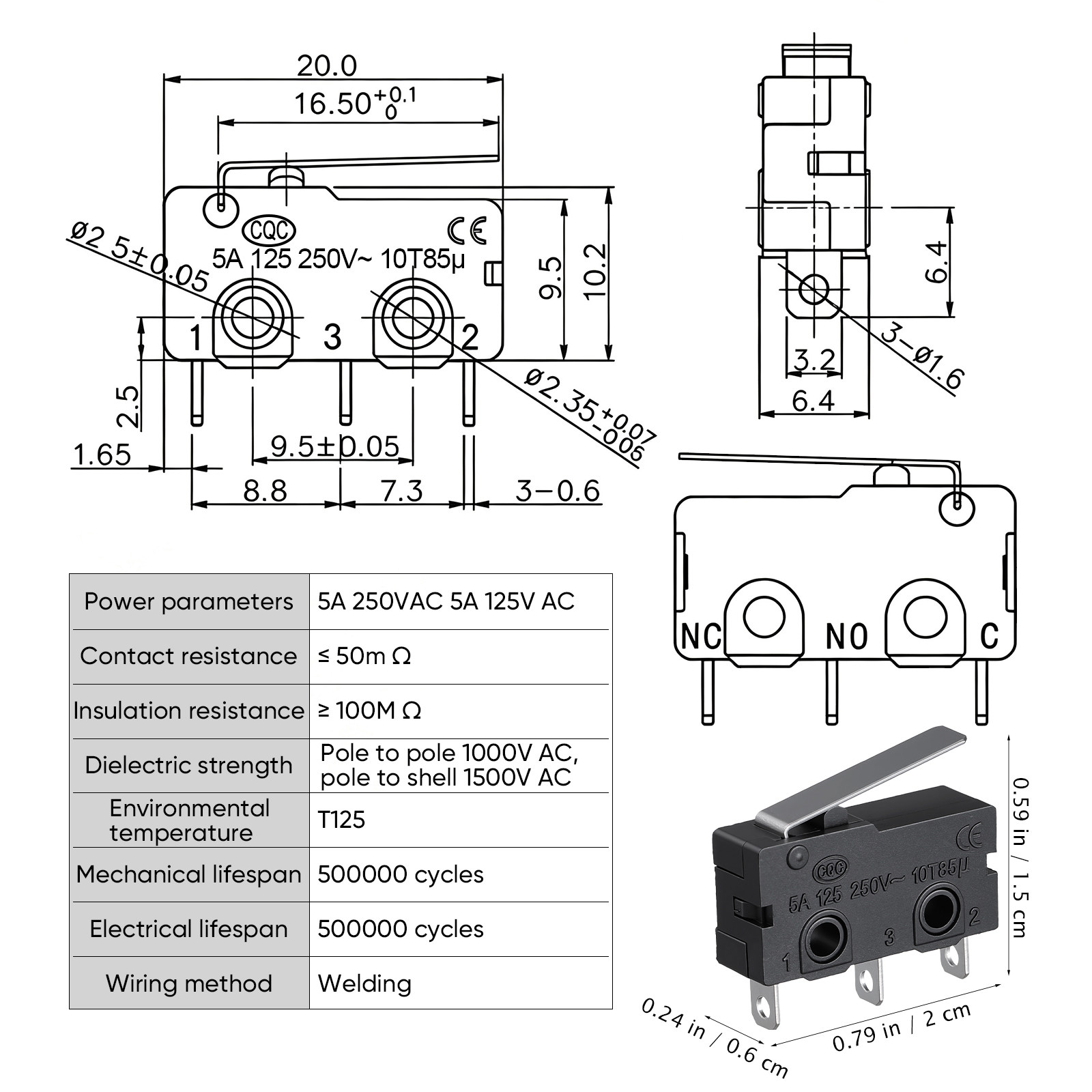 Microwave Door Microswitch 12  - đánh giá và giá Microwave Oven