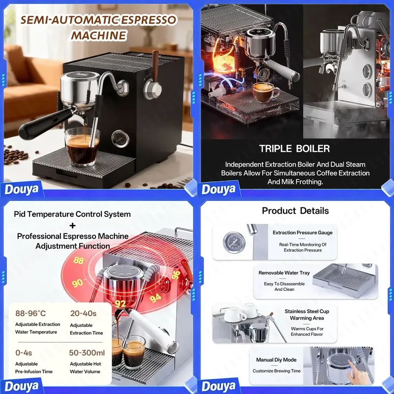 CAFOVO E120 Semi-automatic Esp - đánh giá và giá Coffee Maker