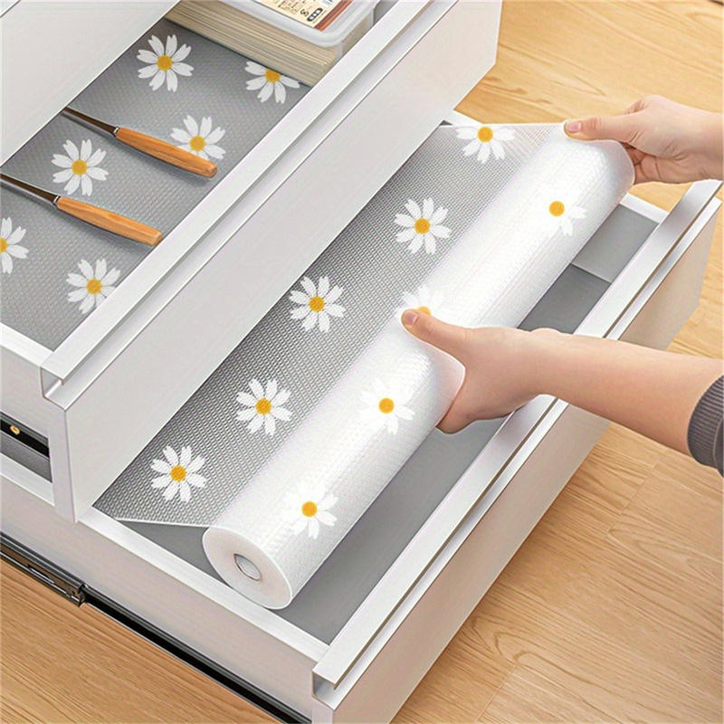 1 Roll Daisy Shelf Liner For K - đánh giá và giá Kitchen Appliances Cabinet