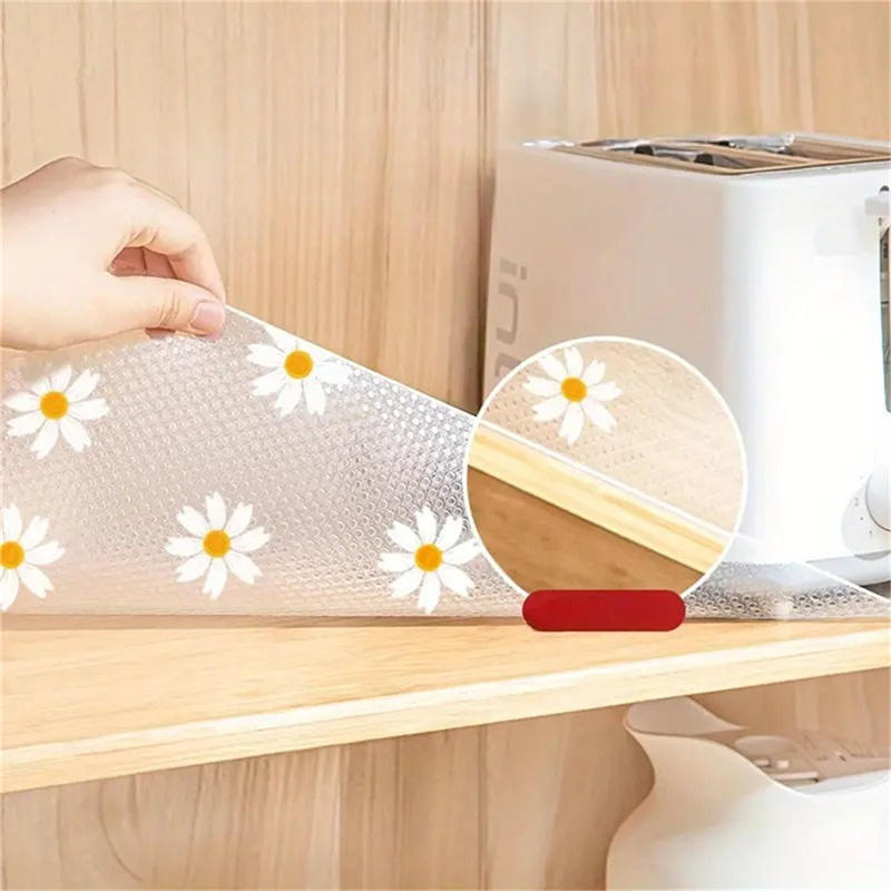 1 Roll Daisy Shelf Liner For K - đánh giá và giá Kitchen Appliances Cabinet