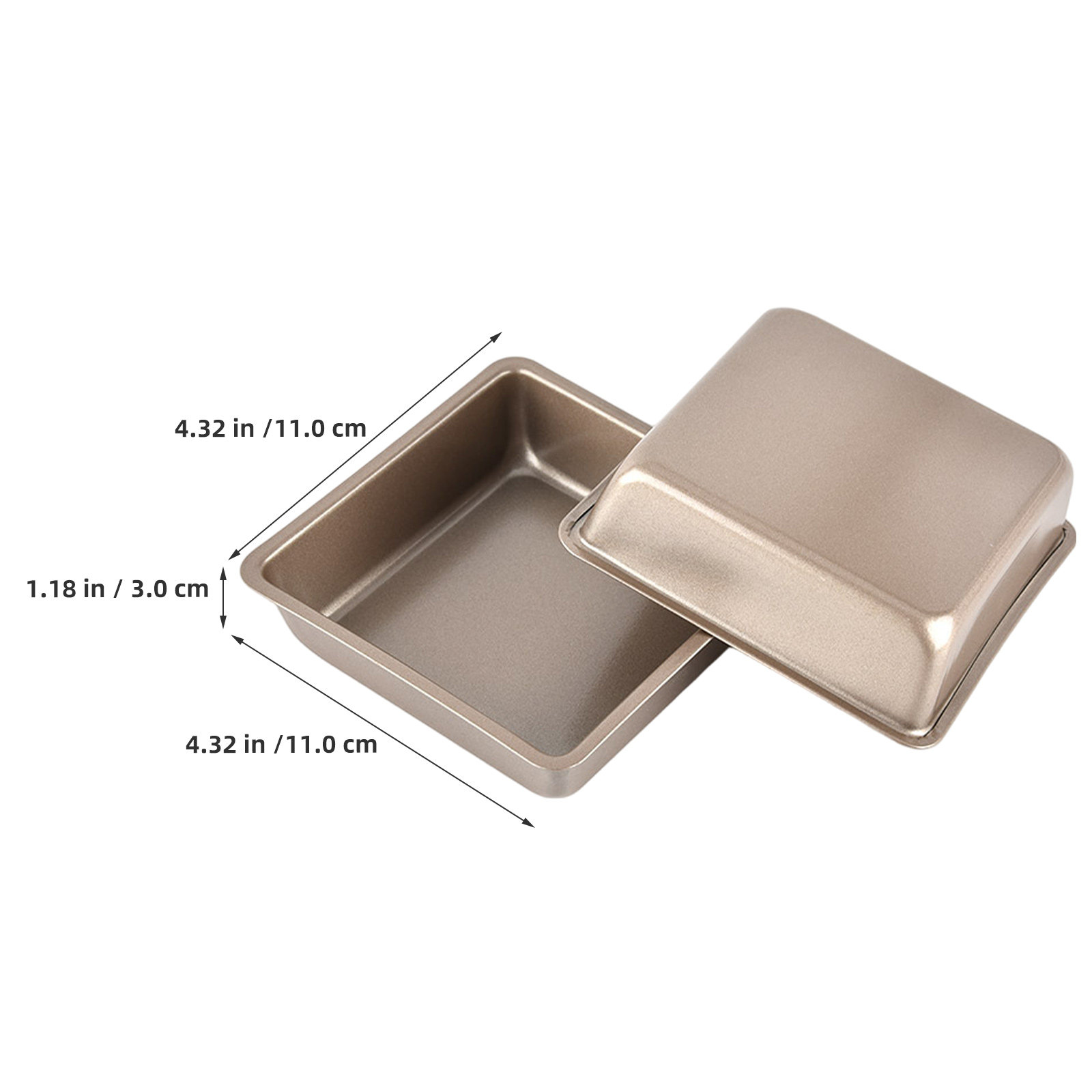 4Pcs 4 Inch Square Nonstick Ba - đánh giá và giá Toaster